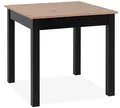 Produktbild: DEINE TANTE EMMA 003409 Esszimmertisch Coburg 80 Küchentisch in Artisan Eiche Nb. / Schwarz ca. 80 x 76 x 80 cm ausziehbar 120 cm