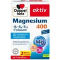 Produktbild: Doppelherz aktiv Magnesium 400 mg + B1 + B6 + B12 + Folsäure 60 St