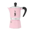 Produktbild: Bialetti Rainbow Mokka-Kanne 6 Tassen Pink Tragbare Kaffeemaschine OVP NEU
