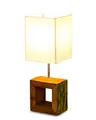 Produktbild: Tischlampe 16 x 45 x 16 cm Treibholz Teakholz Tischleuchte Holz Lampe Leuchte Naturholz Unikat