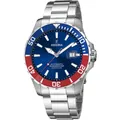 Produktbild: Festina Taucher Automatikuhr F20531-5 Blau/Rot Edelstahlband 44 mm