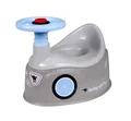 Produktbild: BIG-Baby-Potty grau - Lerntöpfchen im BIG-Bobby-Car Design mit abnehmbarem Lenkrad und hoher Rückenlehne, herausnehmbarer Einsatz, für Kinder ab 18 Monaten