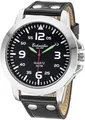 Produktbild: Eichmüller Herrenuhr RE1009 schwarz Lederband 45 mm