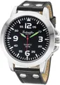 Produktbild: Eichmüller Herrenuhr RE1009 schwarz Lederband 45 mm