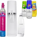 Produktbild: NEU Sodastream Terra Wassersprudler Weiß 1L Flasche 3 Sirupe Quick Connect