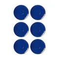 Produktbild: Ritzenhoff & Breker Doppio Kaffeeuntertassen, 6er Set, Indigo Blau, ø 16 cm, Kaffee Unterteller mit farbigem Rand, Untere aus Porzellan, Spülmaschinengeeignet