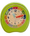 Produktbild: Kinderwecker ohne Ticken Lernwecker Kinder Uhrzeit lernen Grün Lernuhr 1953/6