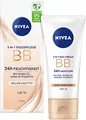 Produktbild: NIVEA 5 IN 1 Tagespflege BB 24h Feuchtigkeit LSF 15, getönte Tagescreme für helle Hauttypen, Gesichtscreme mit Bio Jojoba-Öl und Make-Up Pigmenten