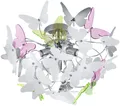 Produktbild: Reality Leuchten Deckenleuchte Butterfly, Deckenlampe in Schmetterlings-Optik, exkl. Leuchtmittel (G9)