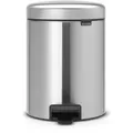 Produktbild: Brabantia International B.V. Brabantia Treteimer NEWICON, 5 Liter, Stylischer Abfallbehälter mit herausnehmbaren Innenbehälter, Farbe: Matt Steel, Fingerprint Proof 11 21 02