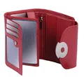 Produktbild: LEAS Damenbörse mit RFID Schutzfolie Echt-Leder, rot 13x10x3,5cm (LxBxH) Ladies-Collection