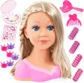 Produktbild: Bayer Design Charlene Stylingkopf Schminkkopf Frisierkopf Puppe Blond ca. 27 cm