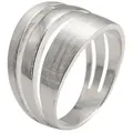 Produktbild: SILBERMOOS Silberring Fächerring, 925 Sterling Silber silberfarben 54