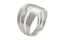Produktbild: SILBERMOOS Damen Ring Fächerring Fächer Motiv breit matt glänzend Sterling Silber 925, Größe:54