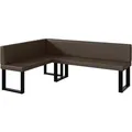 Produktbild: Meblini Eckbank, Braun, Leder, L-Form, 196x142 cm, Esszimmer, Bänke, Eckbänke