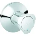 Produktbild: Grohe UP-Ventil-Oberbau Costa Markierung blau, chrom, mit Schubrosette