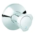 Produktbild: Grohe UP-Ventil-Oberbau Costa Markierung blau, chrom, mit Schubrosette