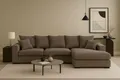 Produktbild: Kaiser Möbel Ecksofa Sofa L-form, Couch L-form Gabon stoff Zoom Ottomane