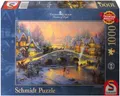 Produktbild: 1000 Teile Schmidt Spiele Puzzle Thomas Kinkade Winterliches Dorf 58450