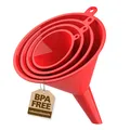 Produktbild: Universal-Trichter 4er Set - - Lebensmittel geeignet BPA-FREE - - Einfülltric...