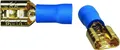 Produktbild: Sinuslive Flachstecker 6,3mm blau für Kabel 1,5mm² - 2,5mm² 10 Stück