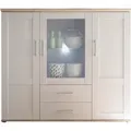 Produktbild: HBZ Meble Romance Highboard Holzwerkstoff in Sibiu Lärche/San Remo hell - Sibiu Lärche