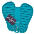 Produktbild: Sanni Shoo Shoo.Pad - Schuhablage Schuhabtropfschale für Kinder – Waschbare Schuhmatte in versch. Größen & Farben I Flexible Schuhwanne (S, bis Schuhgröße 31), türkis