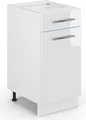 Produktbild: Küchenunterschrank Vicco Fame-Line Weiß Hochglanz 40 cm ohne Arbeitsplatte, Model 33497