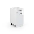 Produktbild: Vicco Küchenunterschrank Fame-Line, Weiß Hochglanz, 40 cm