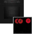 Produktbild: Neff BX46PB0 Set Pyrolyse Backofen B2CCG6AK3 + Glaskeramikkochfeld T16SBN1L0