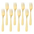 Produktbild: Dessertgabeln Rostfreier Stahl Kuchen Gabel Obst Gabel 8-teilig Gold Gabeln S...