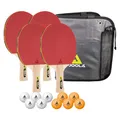 Produktbild: JOOLA Tischtennis-Set Family , 4 Tischtennisschläger + 10 Tischtennisbälle + Tasche, ca. B 30 x H 8 x T 35 cm