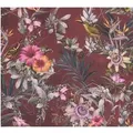 Produktbild: Vliestapete Blumenoptik Floral Matt glatt Rot Grün FSC®