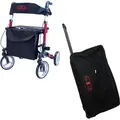 Produktbild: Antar Rollator Leichtgewicht Klappbar Komplett-Set mit Transporttasche - Rot
