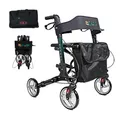 Produktbild: SET! Neu! Leichtgewicht, Aluminium, klappbarer Rollator mit bequemer Transporttasche!