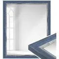 Produktbild: WANDStyle Wandspiegel H640, Blau, aus Massivholz im Shabby Chic Stil blau 66 cm x 56 cm