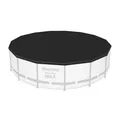 Produktbild: Bestway Ersatzteil Abdeckplane Abdeckung Schwarz für runde Pools Ø 488 cm