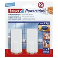 Produktbild: tesa® 58010-00044-01 Powerstrips® Systemhaken - ablösbar, classic, Tragfähigkeit 2 kg, weiß