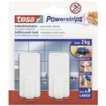 Produktbild: tesa Klebehaken tesa POWERSTRIPS Klebehaken Large Classic Weiß Inhalt: 2 St., (POWERSTRIPS) weiß