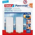 Produktbild: TESA 58010-00044 - Handtuchhaken - Weiß - Kunststoff - Sichtverpackung (58010-44-0)