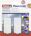 Produktbild: tesa Powerstrips Haken Large Classic - weiß - wiederverwendbar Klebehaken + Klebenagel