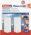 Produktbild: tesa Powerstrips Haken LARGE Classic weiss 2 Haken und 4 Strips