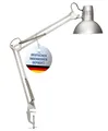 Produktbild: MAUL Schreibtischlampe MAULstudy | Verstellbare Klemmleuchte mit Gelenkarm für Büro und Schreibtisch | Elegante Schreibtischlampe LED aus Metall | Exklusive LED-Leuchtmittel | Silber