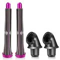 Produktbild: 0,78 Zoll/20 mm lange Lockenstäbe und Adapter für Dyson HD01 HD02 HD03 HD04 HD07 HD08 HD15 HD16, Umwandlung des Haartrockners in einen Lockenstab, 2 Lockenwickler 2 Adapter