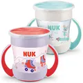 Produktbild: NUK Mini Magic Cup Trinklernbecher | auslaufsicherer 360°-Trinkrand | ab 6 Monaten | praktische Griffe | BPA-frei | 160 ml | Mädchen | 2 Stück