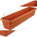 Produktbild: Geli Blumenkasten 100 cm Aqua Andalucia Kunststoff terracotta mit Wasserstandsanzeige
