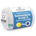 Produktbild: Sommerdecke 155x200 BLANCO, Hygienische und extra leichte Sommer Bettdecke