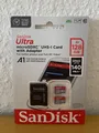 Produktbild: SanDisk Ultra microSDXC UHS-I-Speicherkarte 128 GB + SD-Adapter 2er-Pack