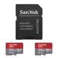 Produktbild: SanDisk Ultra microSDXC Speicherkarten 128GB - 2 Pack + SD Adapter