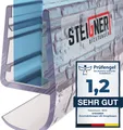 Produktbild: STEIGNER Duschdichtung, 50cm, Glasstärke 5/6/ 7/8 mm, Gerade PVC Ersatzdichtung für Dusche, UK15